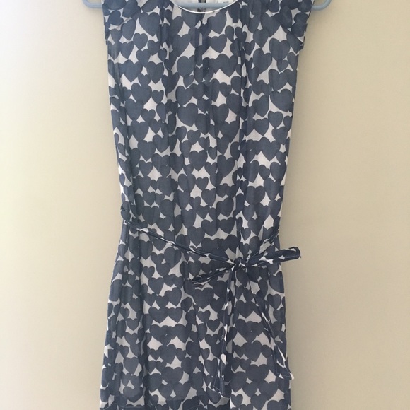 Beautiful blue dress with hearts - Picture 1 of 2